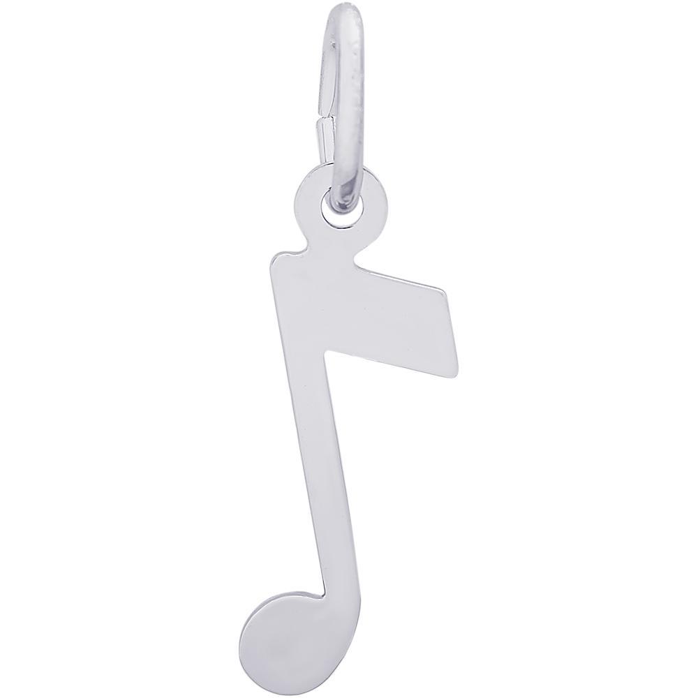Rembrandt Sterling Silver Music Note Charm.