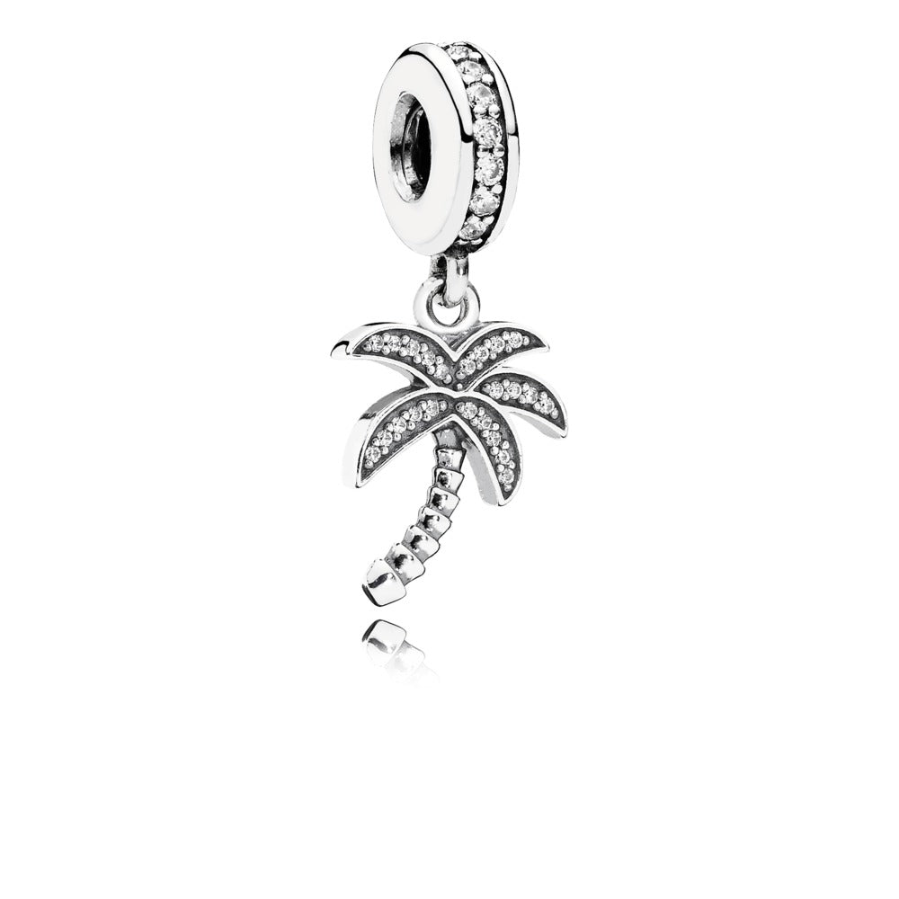 Pandora Sparkling Palm Tree Dangle Charm