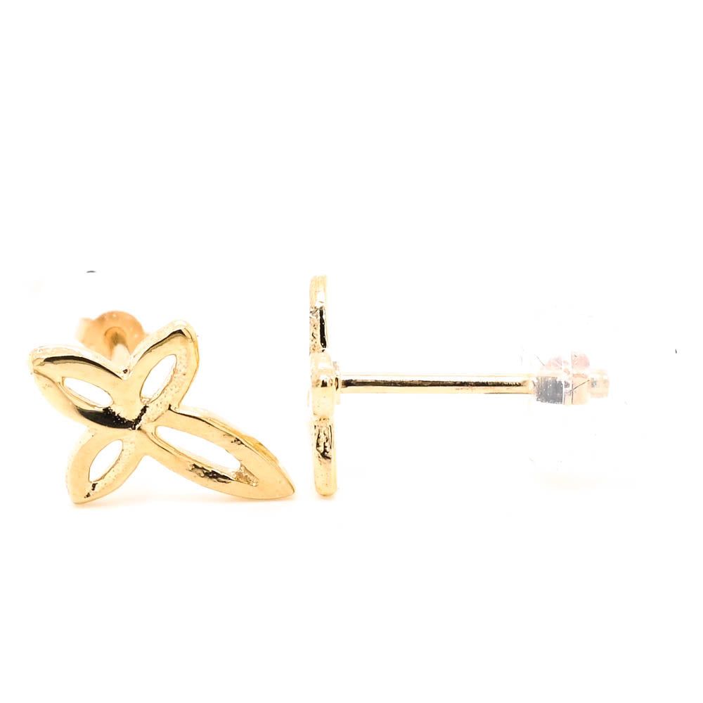 10KT Yellow Gold 10.2x8mm Cross Necklace.