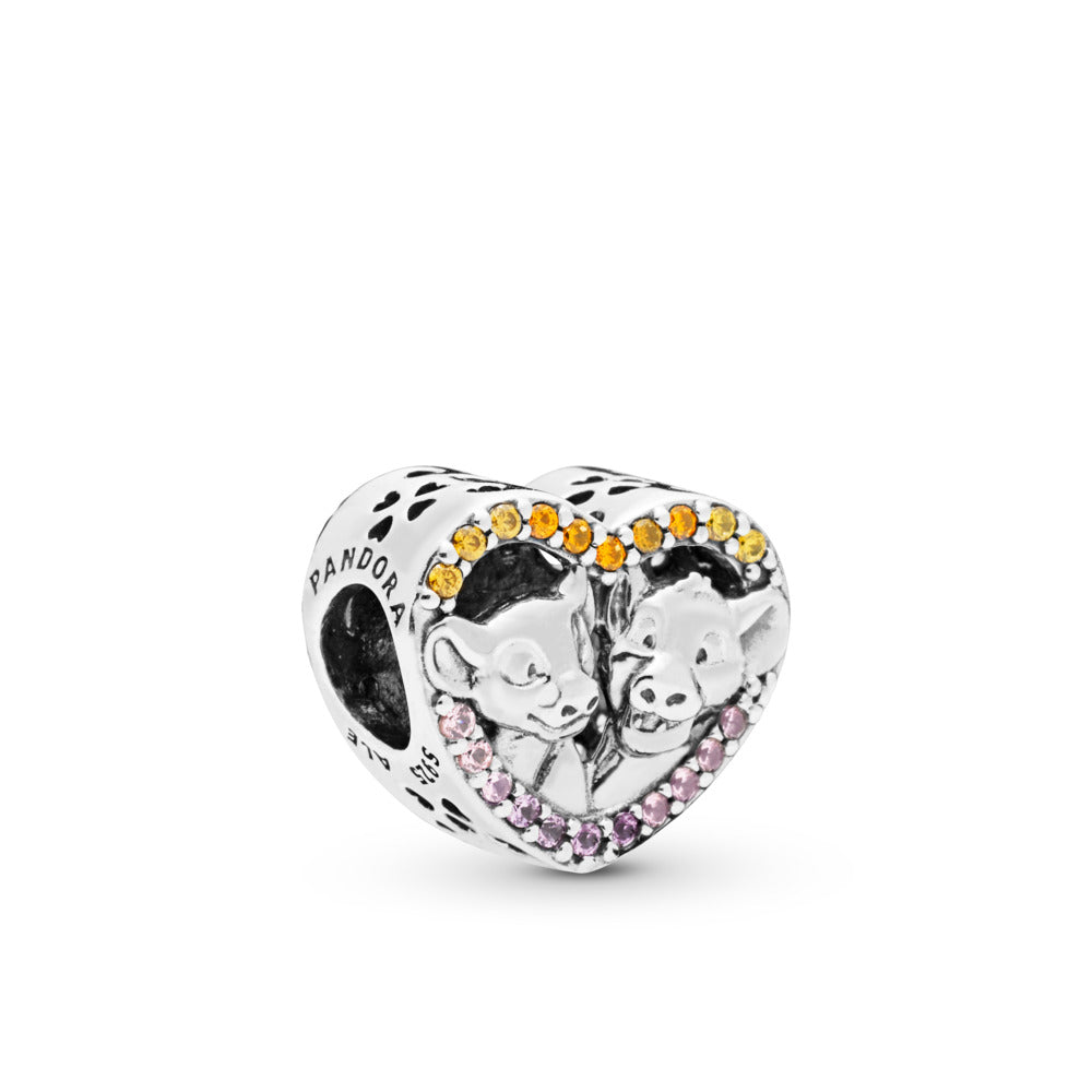 Disney The Lion King Simba & Nala Heart Charm