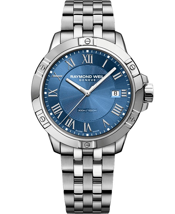 Raymond Weil Tango Classic Quartz Steel Blue Bracelet 41mm Watch.8160-ST-00508