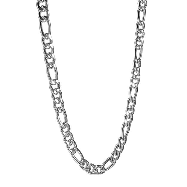 Italgem Steel 24" 11MM Figaro  Link Chain.