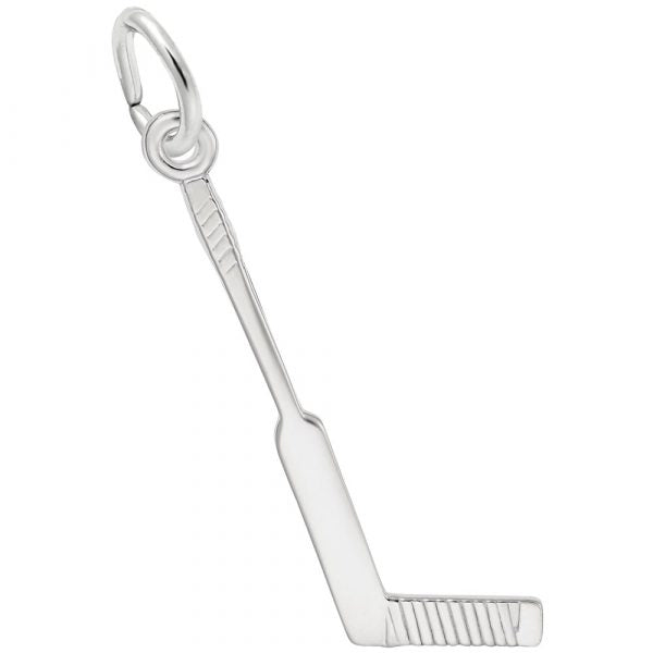 Rembrandt Sterling Silver Goalie Stick Charm.
