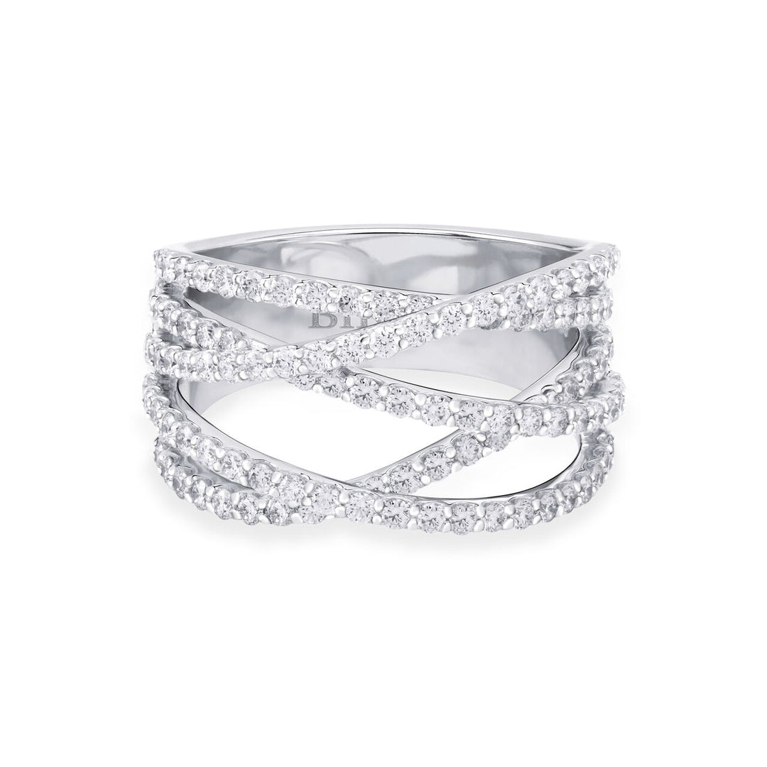 Birks Iconic 18KT White Gold Diamond Rosee Du Matin Diamond ring.