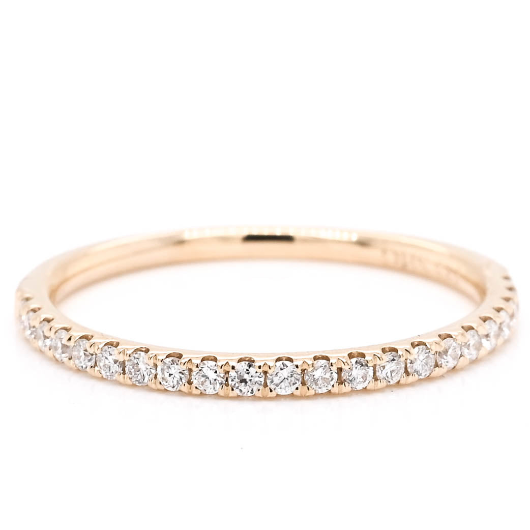 14KT Yellow Gold 0.20CTW Diamond Wedding Band.