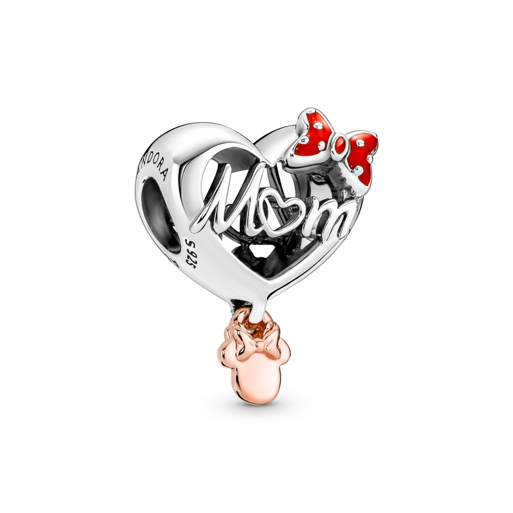 Disney Minnie Mouse Mom Heart Charm