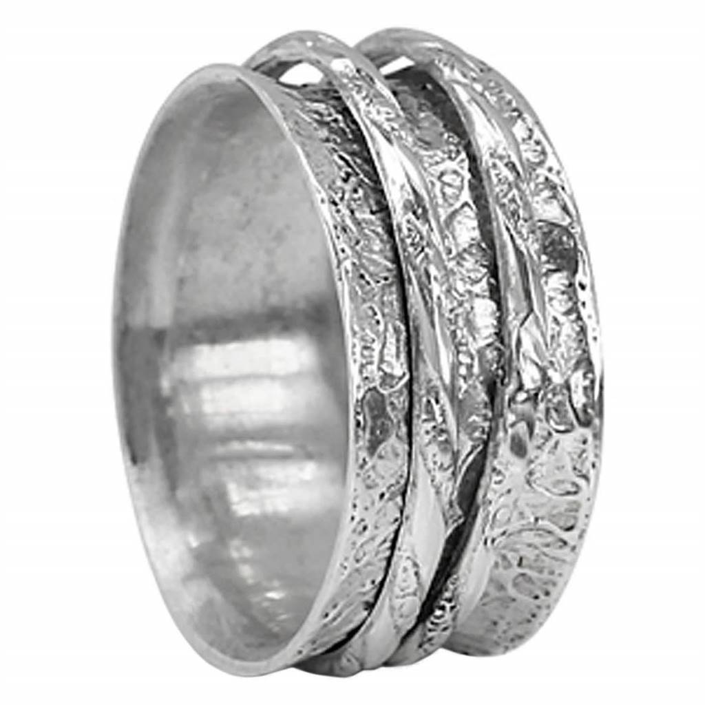Awaken Meditation Ring. Sterling Silver. Size 8.