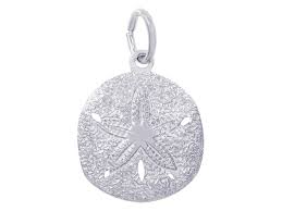 Rembrandt Sterling Silver Sand Dollar Charm.