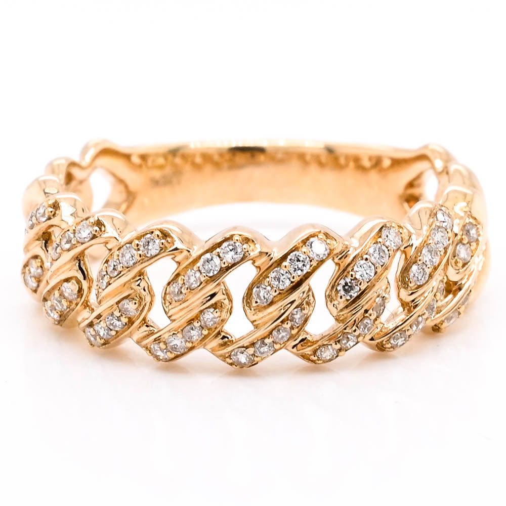 14KT Yellow Gold 0.20CTW Diamond Ring.