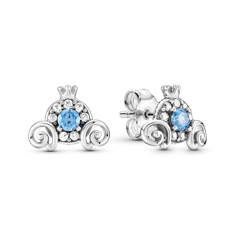 Pandora Disney Cinderella Pumpkin Coach Stud Earrings