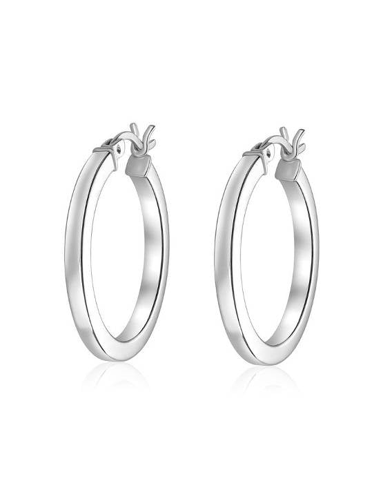 Larus Sterling Silver 24mm Hoop Earrings.