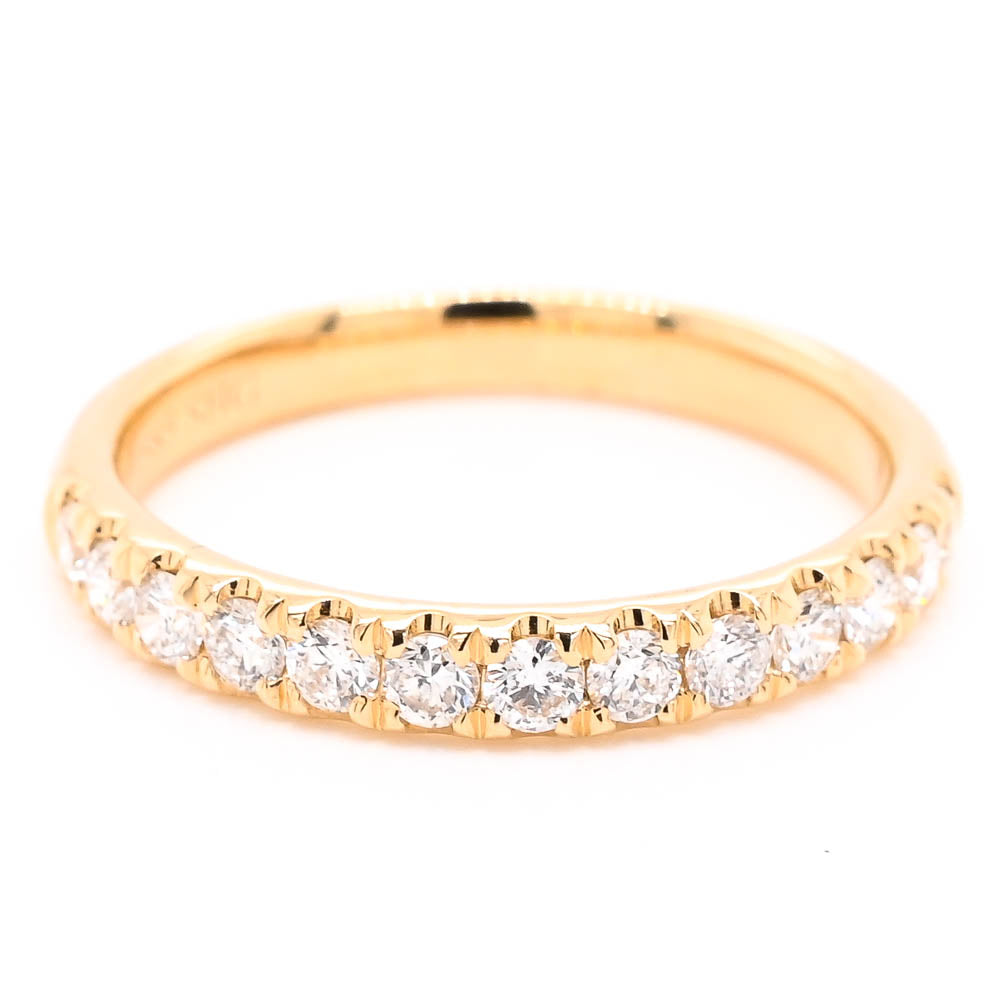 14KT Yellow Gold 0.45CTW Diamond Wedding Band.