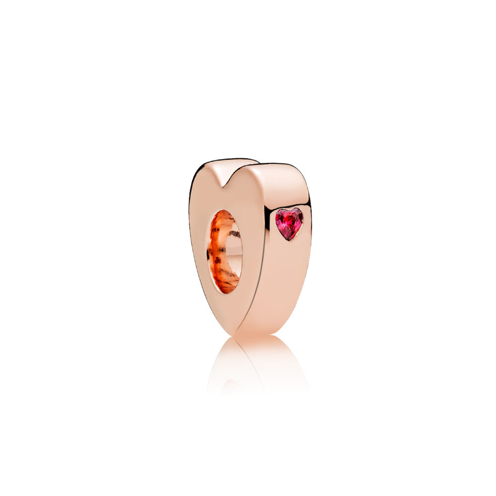 Two Hearts, Red CZ