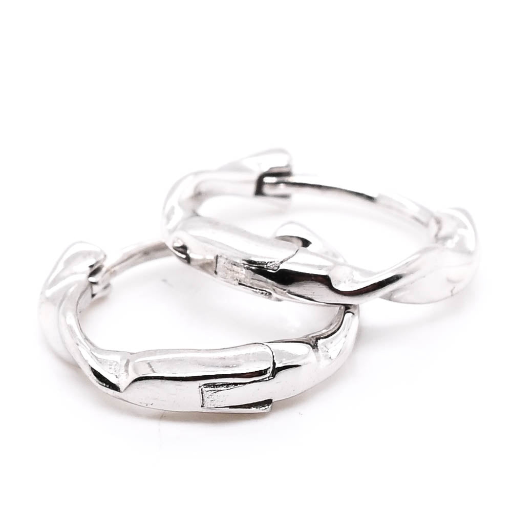 Sterling Silver C.z Dangle Earrings.