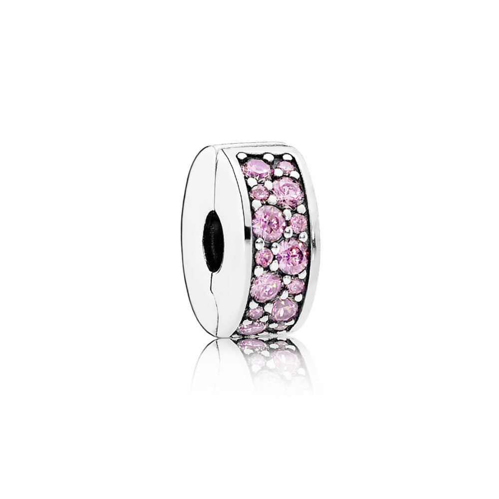 Pink Pave Clip Charm