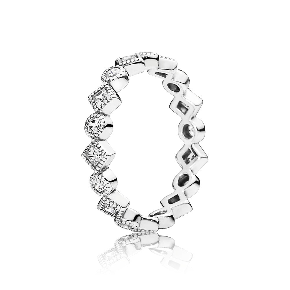 alluring brilliant princess, clear cz