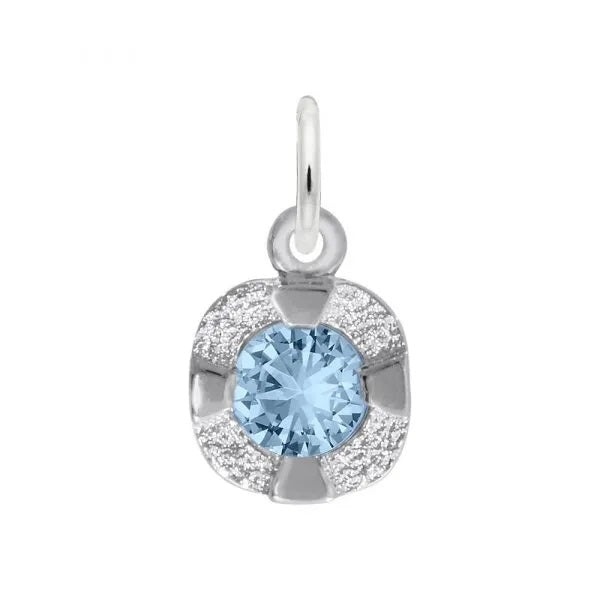 Rembrandt Sterling Silver Petite birthstone Dec.