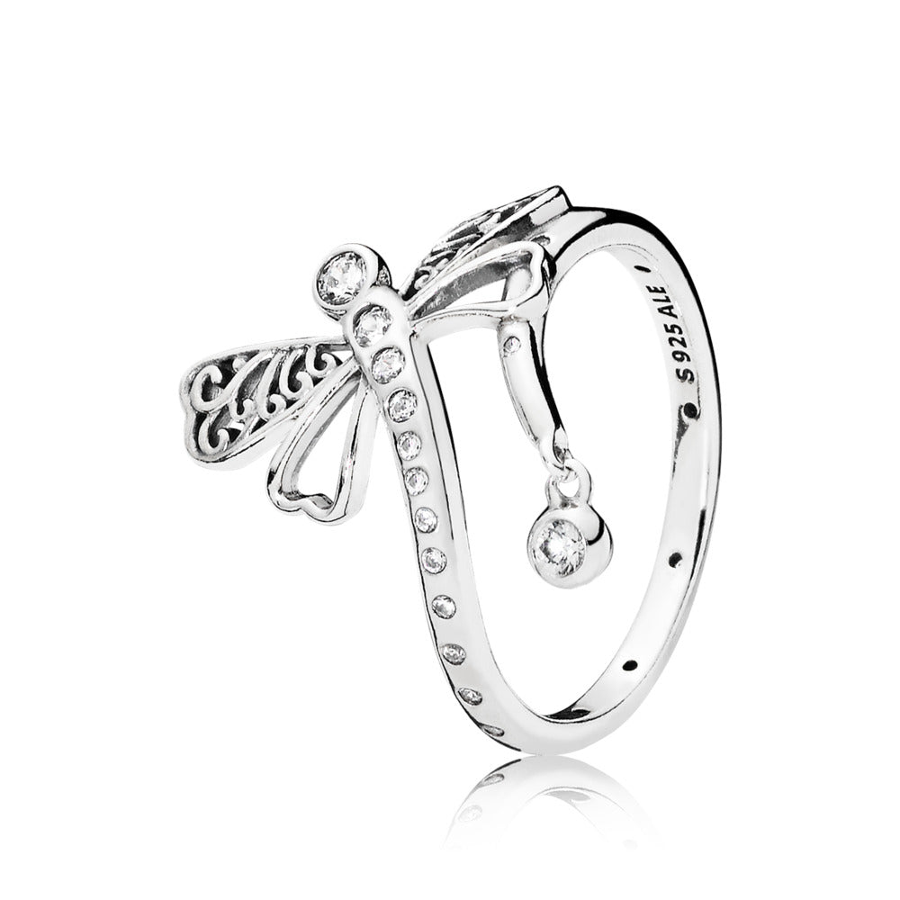 Dreamy Dragonfly, Clear CZ