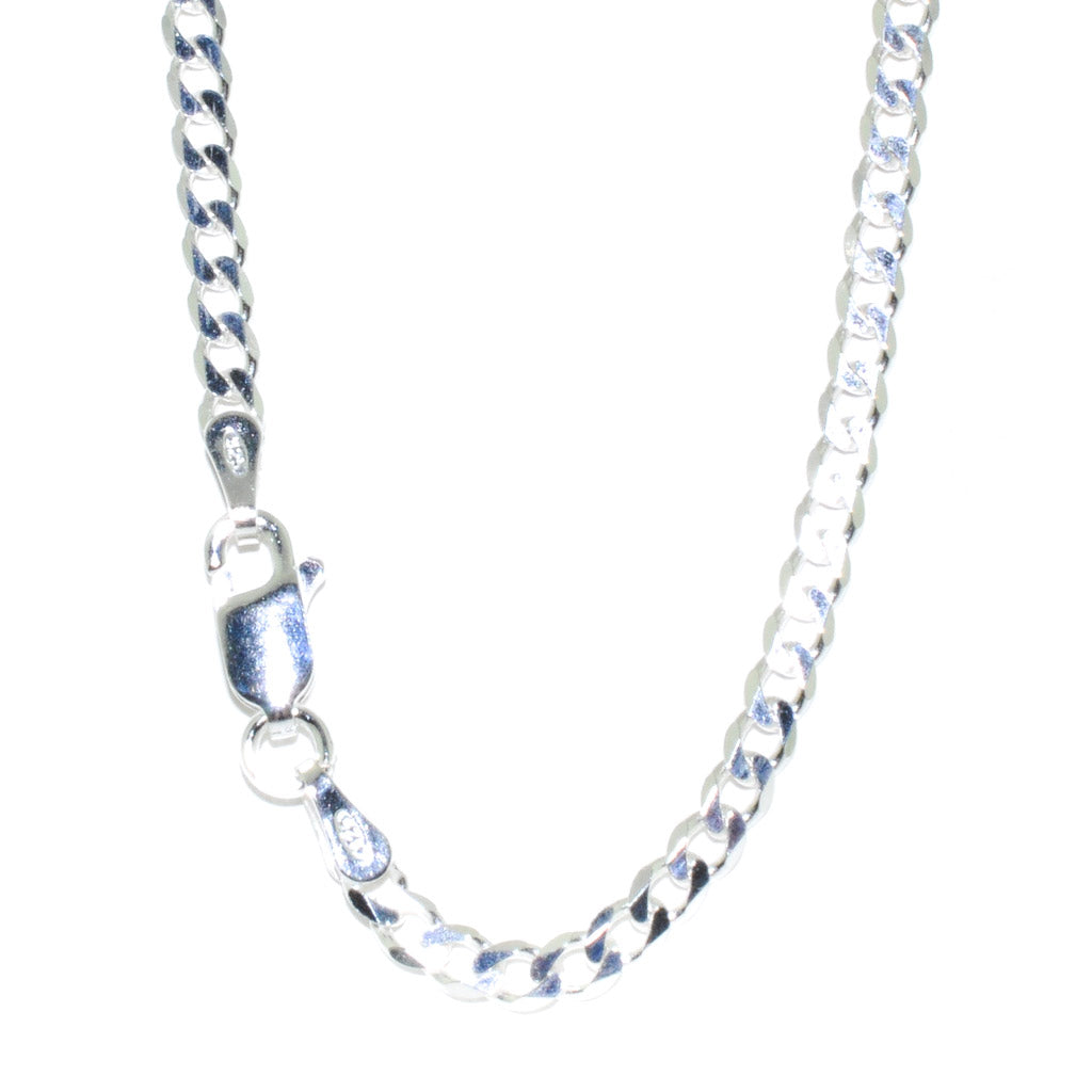 Sterling Silver 22" 3MM Curb Link Chain.