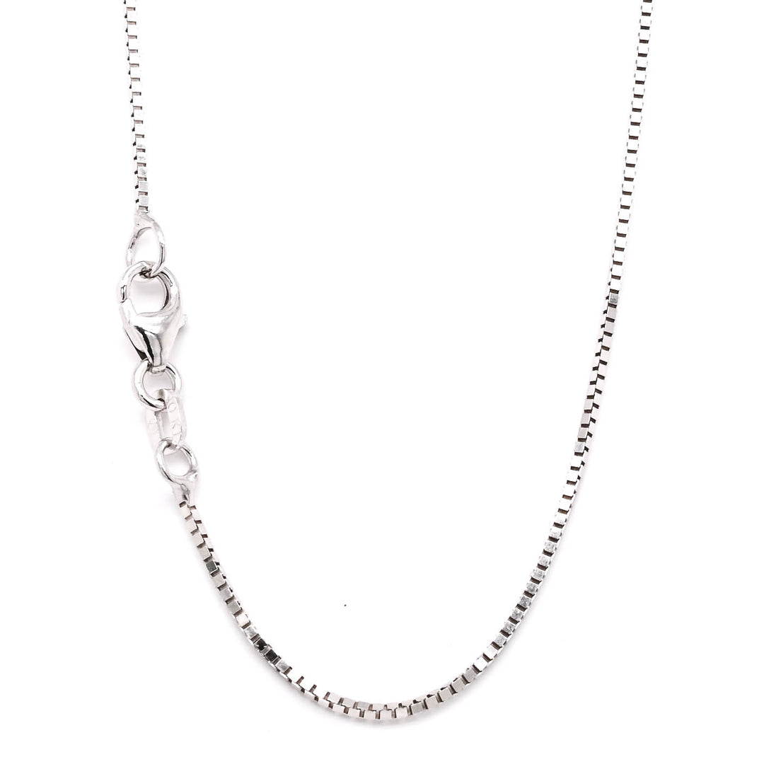10Kt White Gold 20" 1.2mm Box Chain.