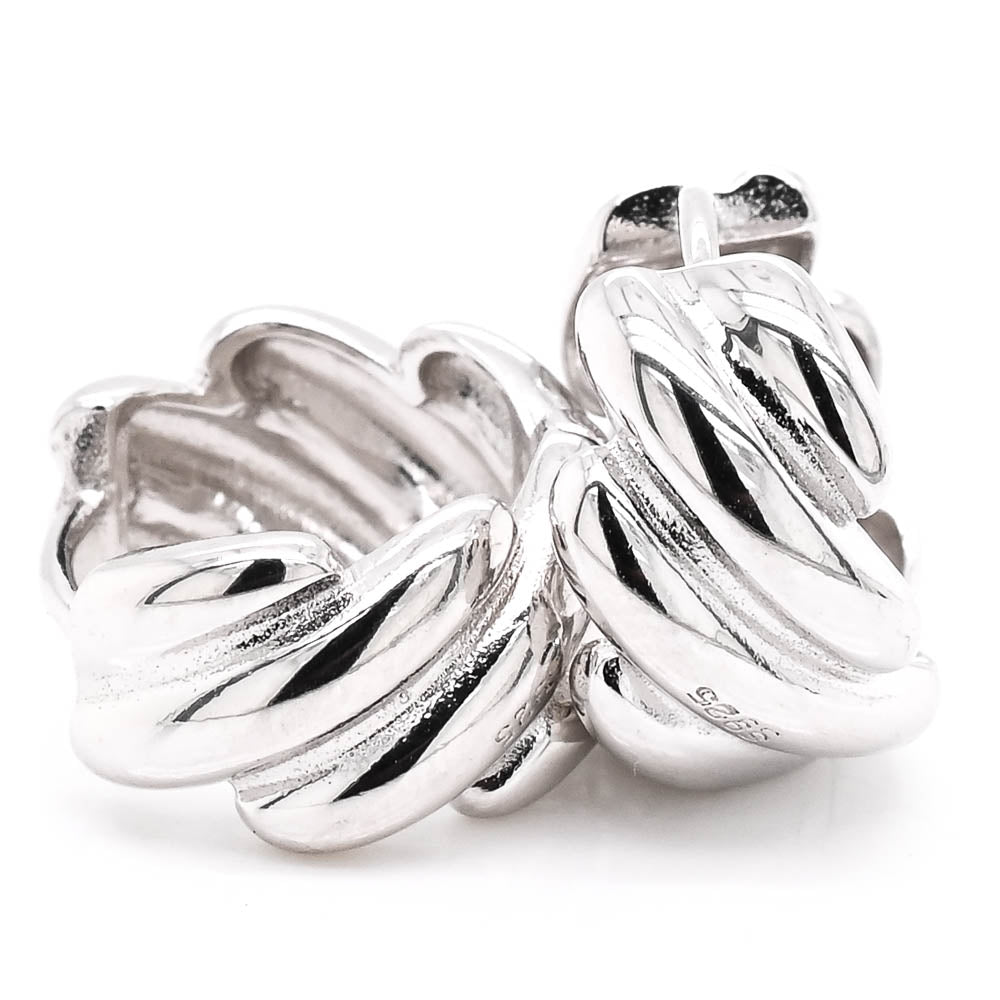 Sterling silver 13x7mm Huggies Earrings.