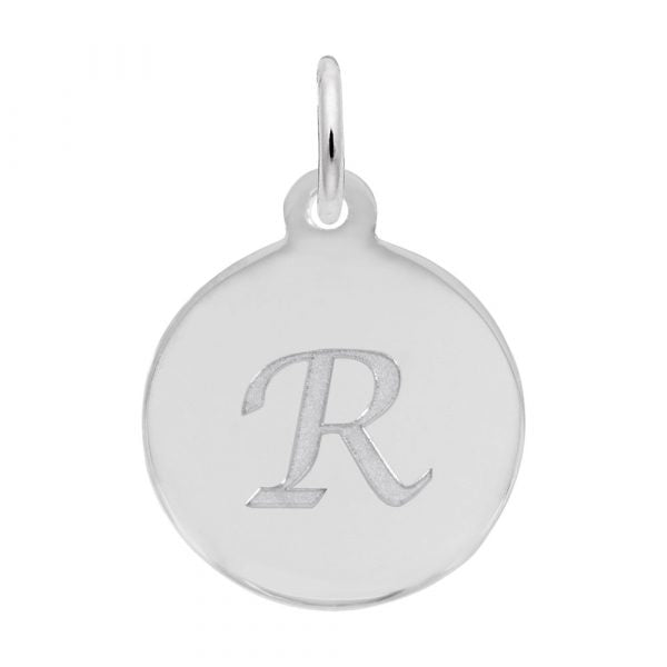 Rembrandt Sterling Silver Script Letter "R" Initial.