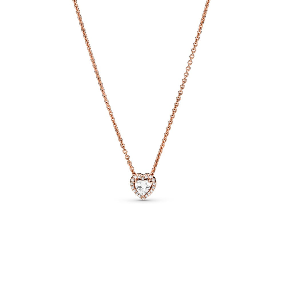 Sparkling Heart Collier Necklace