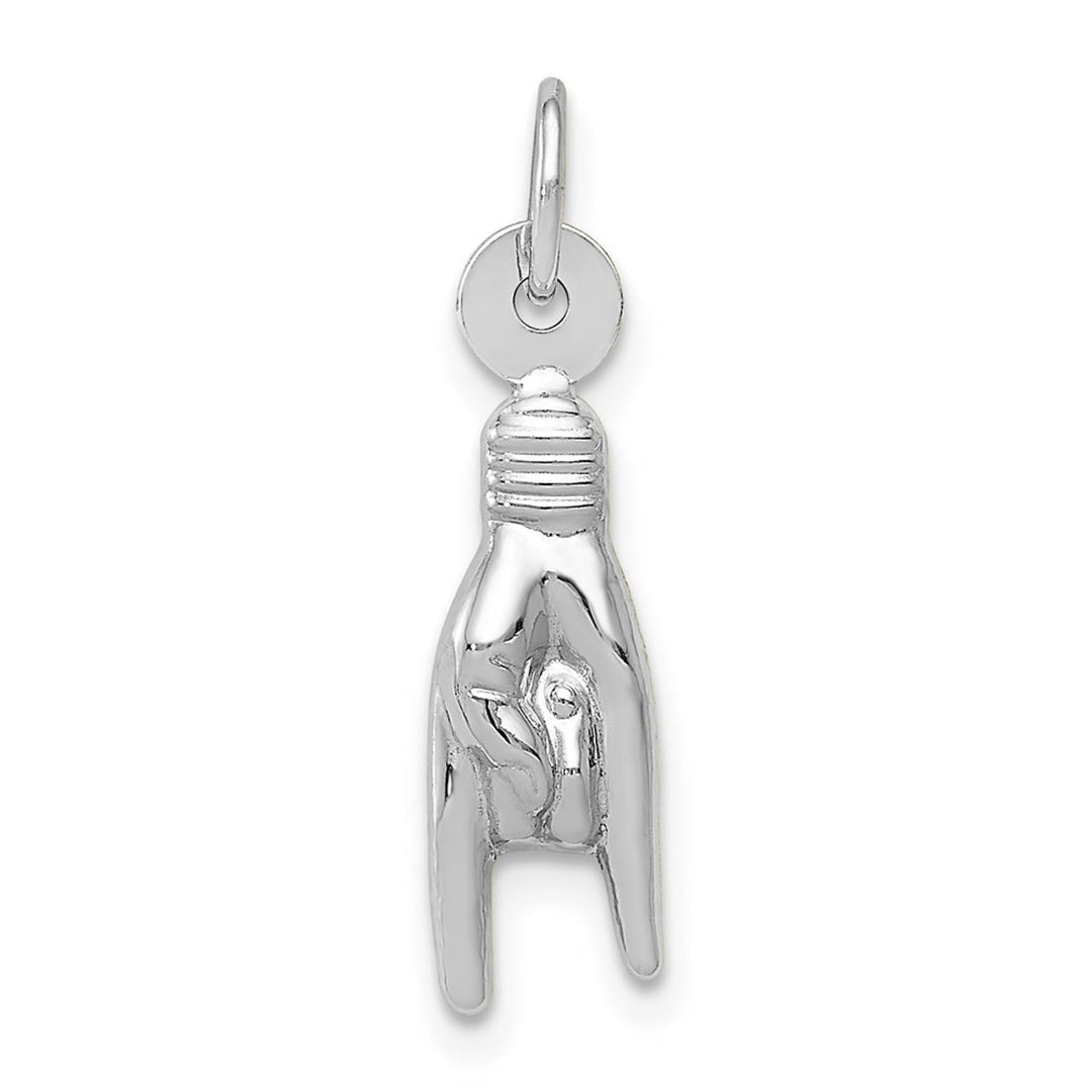 Sterling Silver Italian Lucky Hand Pendant.
