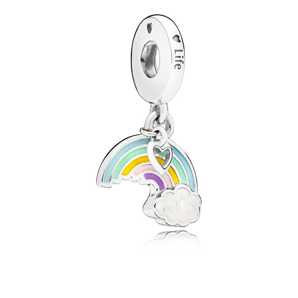 Pandora Rainbow & Cloud Dangle Charm