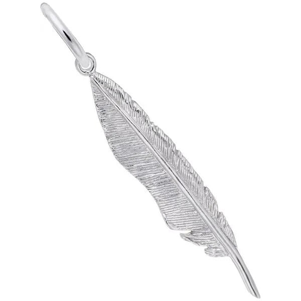 Rembrandt Sterling silver Feather Charm.