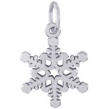 Rembrandt Sterling Silver Snowflake Charm.