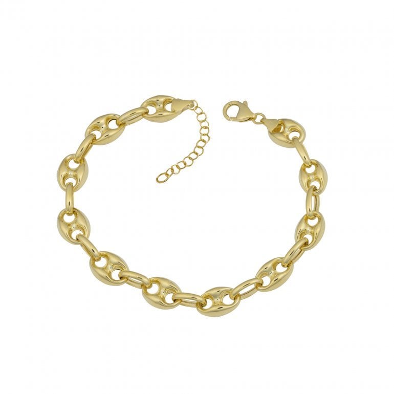 Sterling Silver 7.5" Mariner Link Chain Bracelet.