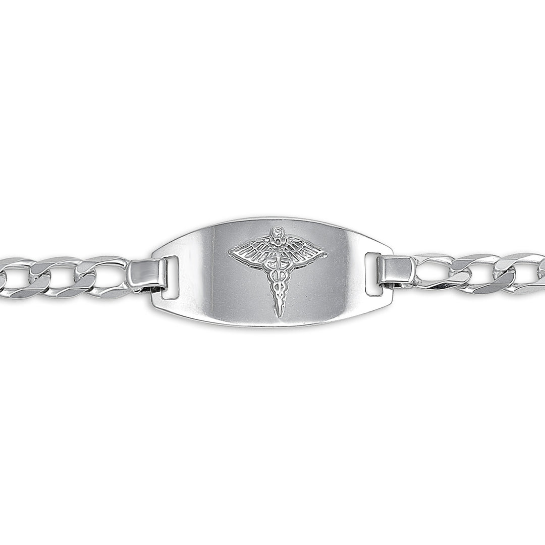 Bella 10KT Gold 8.5" Medical Alert Bracelet.