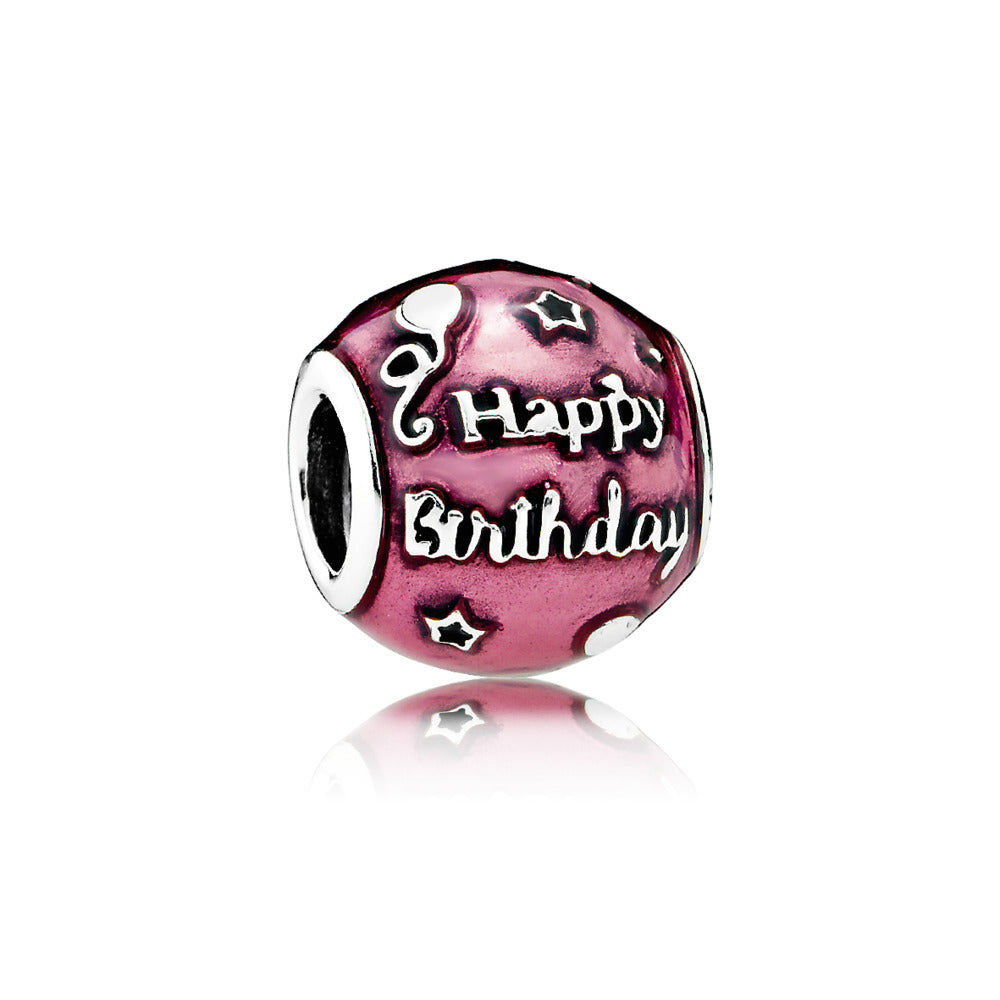 Birthday Celebration, Transparent Cerise Enamel