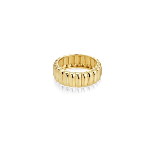 Sterling SIlver Gold Vermeil Chunky Scalloped Ring