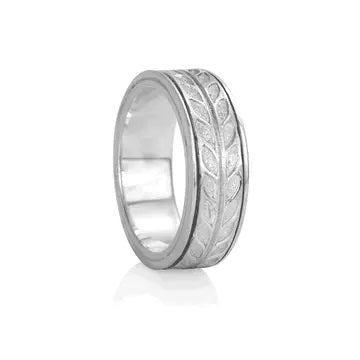Hailey Meditation Ring. Sterling Silver. Size 6.