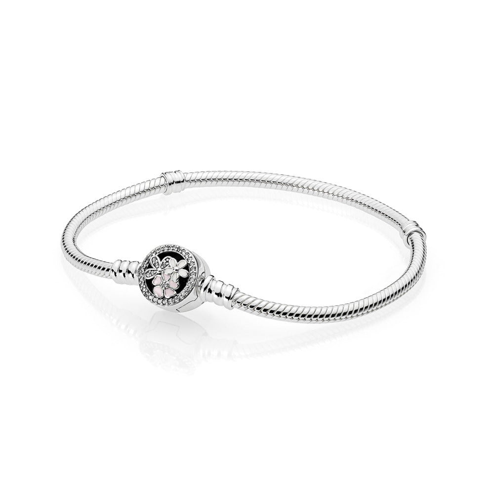 Poetic Blooms, Mixed Enamels & Clear CZ