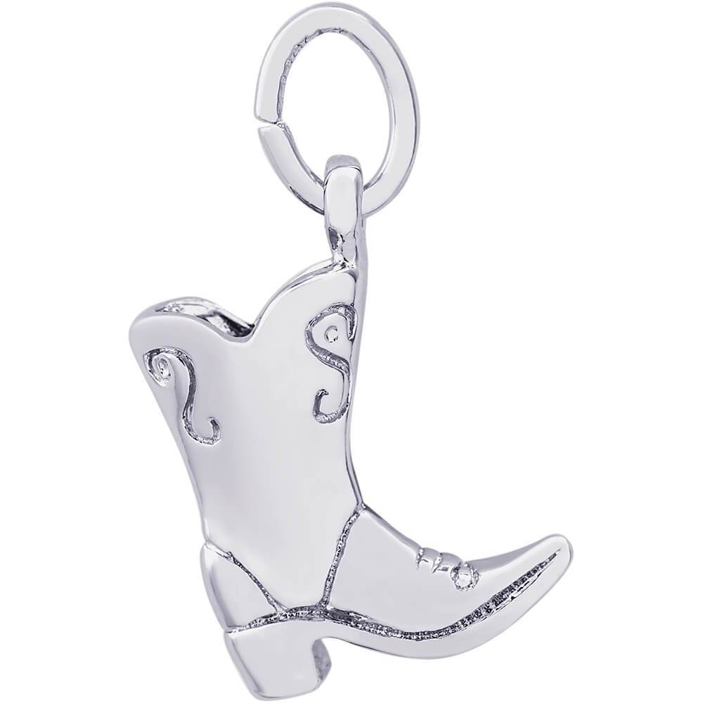 Rembrandt Sterling Silver Cowboy Boot Charm.