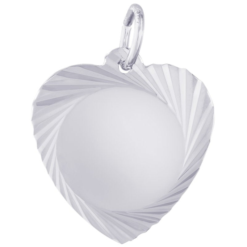Rembrandt Charms Sterling Silver Heart Disc.
