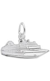 Rembrandt Sterling Silver Cruise Ship Charm.