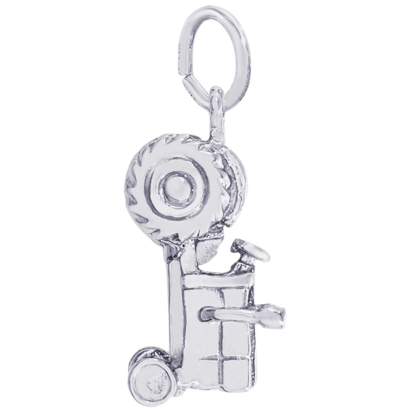 Rembrandt Sterling Silver Tractor Charm.