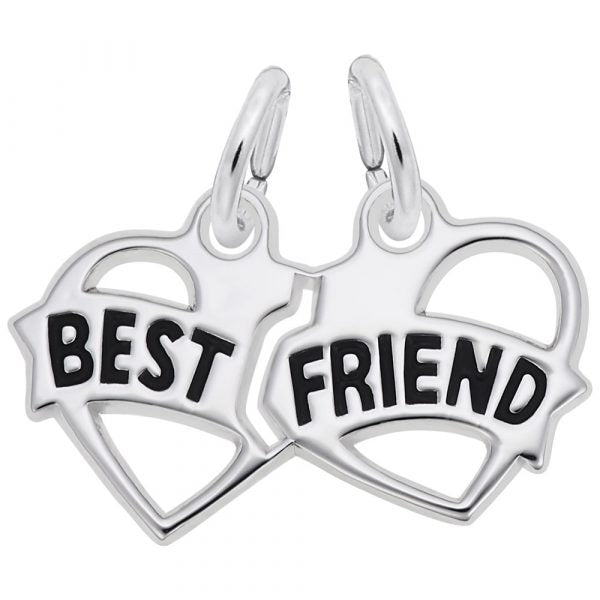 Rembrandt Sterling silver Best Friends Split Apart Charm.