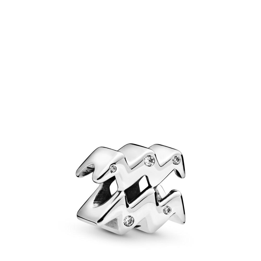 Sparkling Aquarius Zodiac Charm