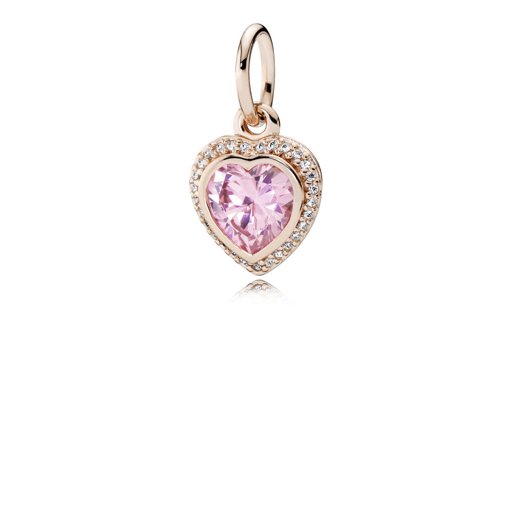 Sparkling Love, Pink & Clear CZ