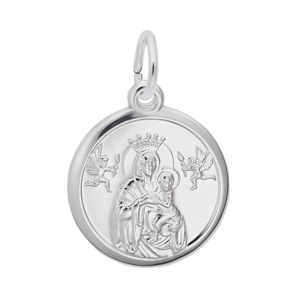 Rembrandt Sterling Silver Madonna and Child Charm.