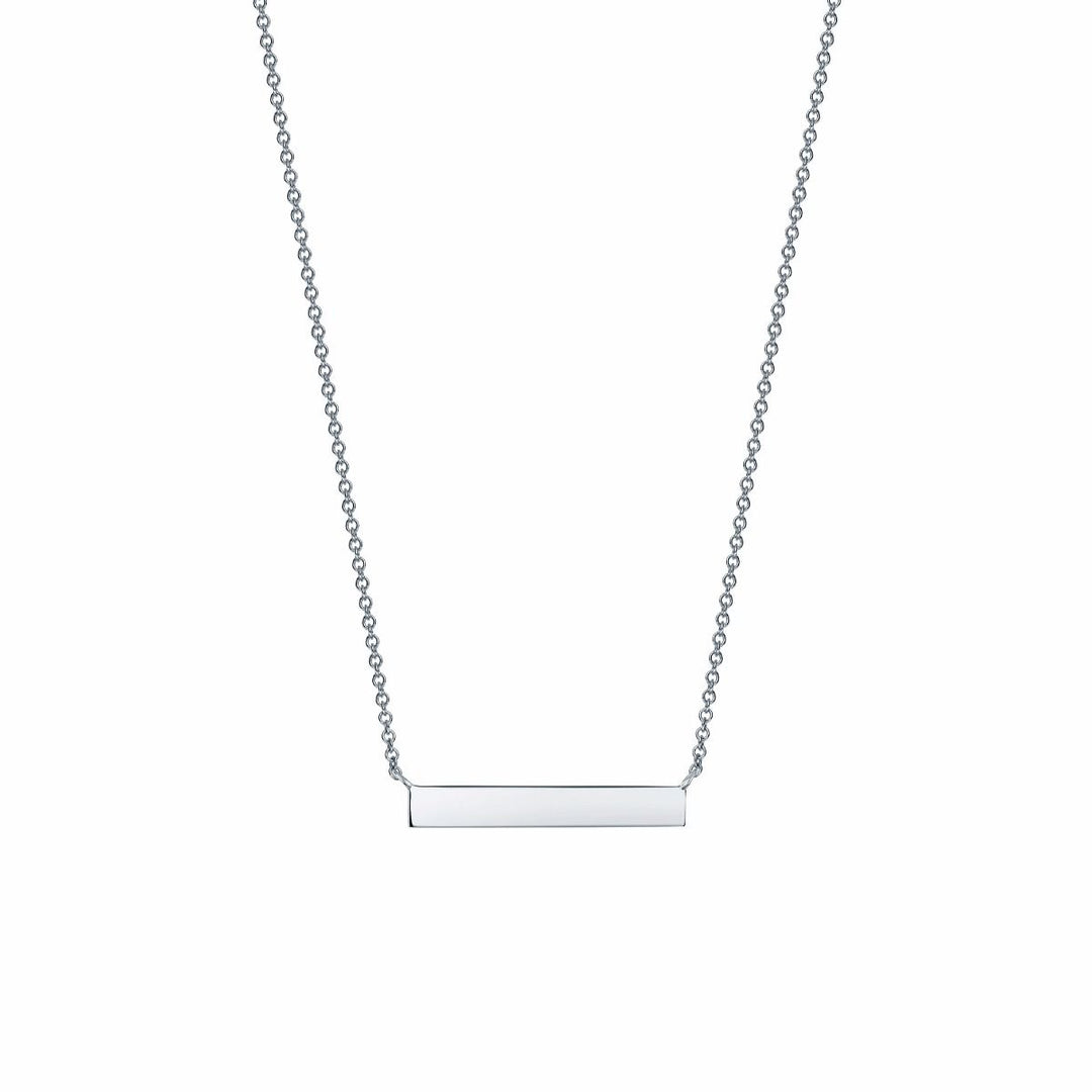 Birks Sterling Silver 18" Horizontal Bar Necklace.