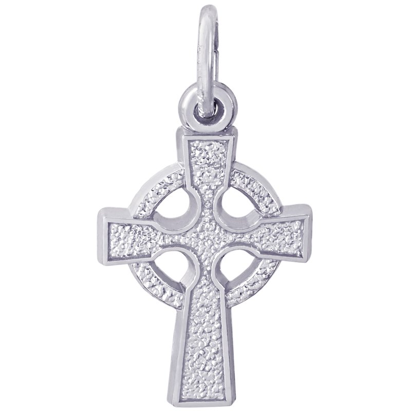 Rembrandt Sterling Silver Celtic Cross Charm.