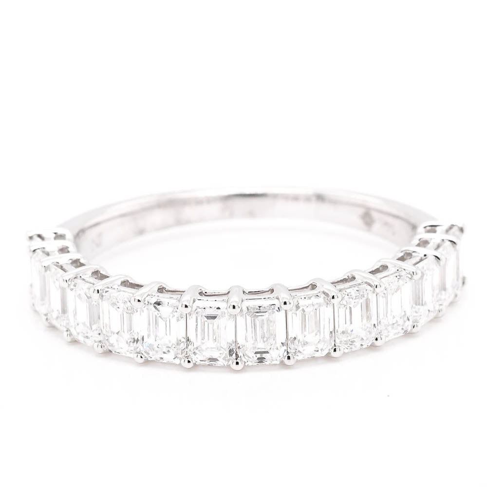 14KT White Gold 1.50CTW LAB Grown Diamond Wedding Band.