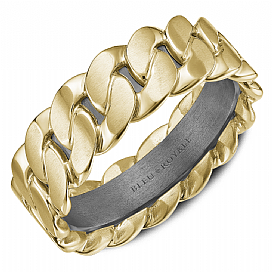 Bleu Royale 14KT Yellow Gold & Tantalum Wedding Band.