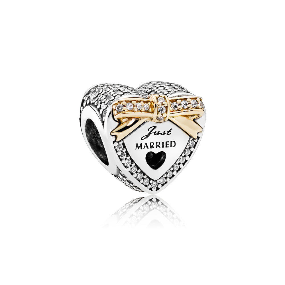 Wedding Heart, Clear CZ
